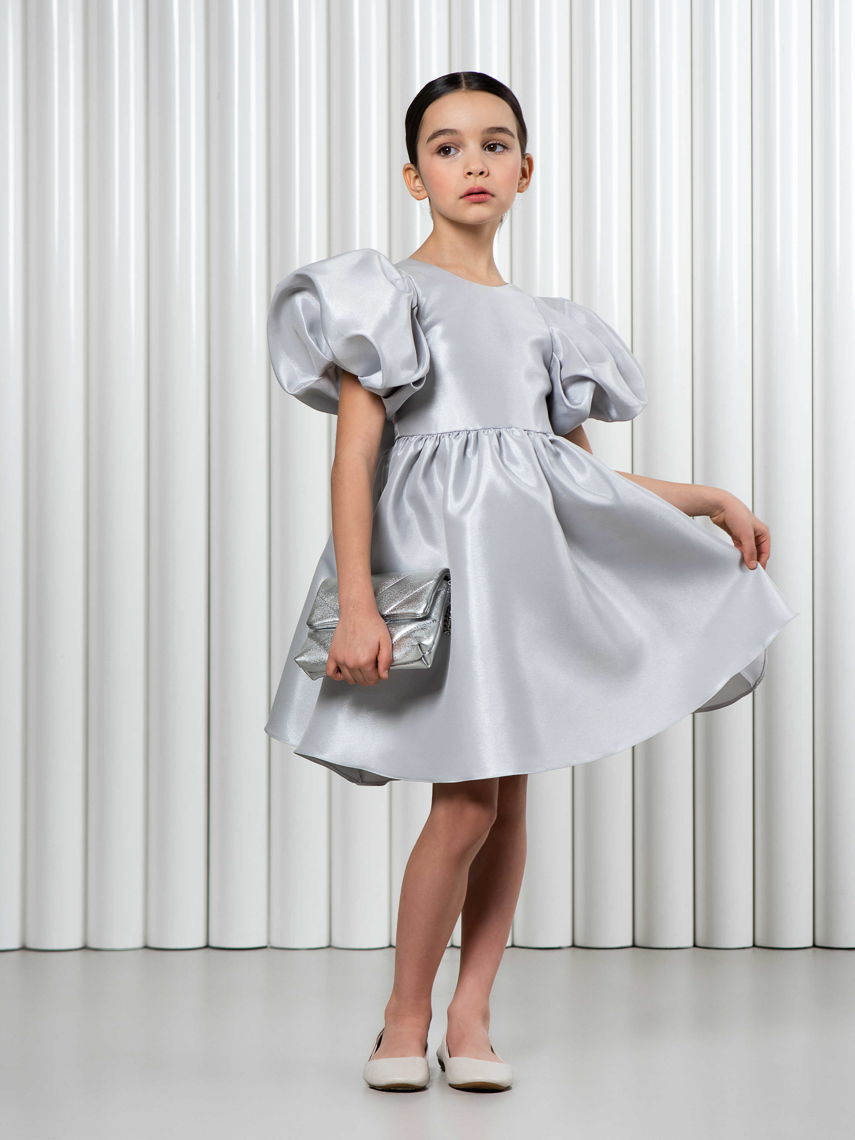 Платье LisaWeta D-143 серый - фото 6