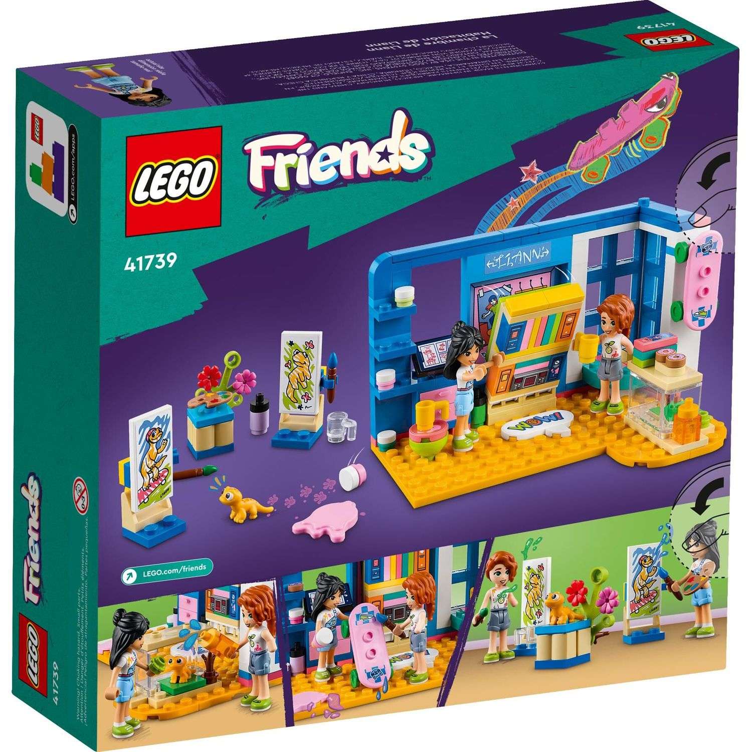 Конструктор LEGO Friends Комната Лиэнн 204 дет. - фото 8