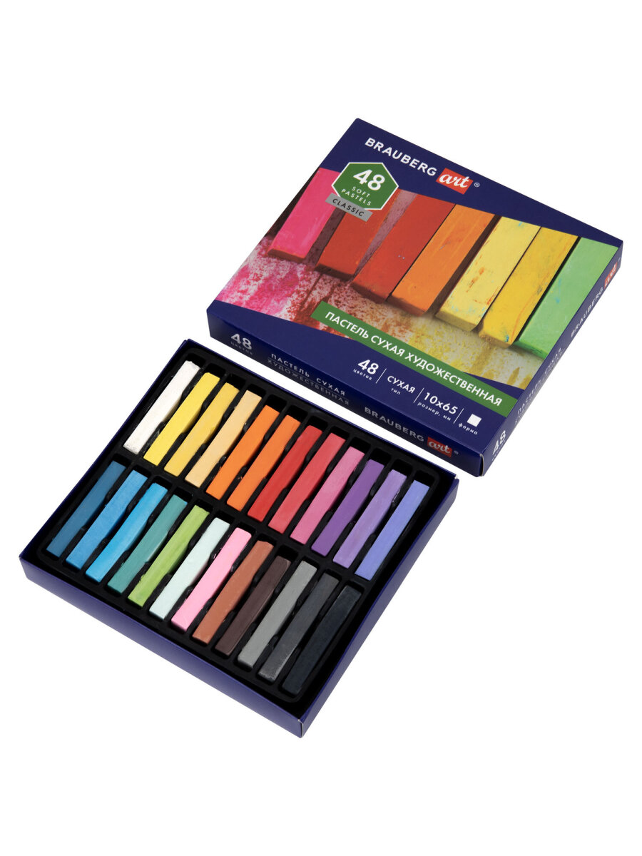 Пастель сухая Brauberg 48 шт. - фото 1