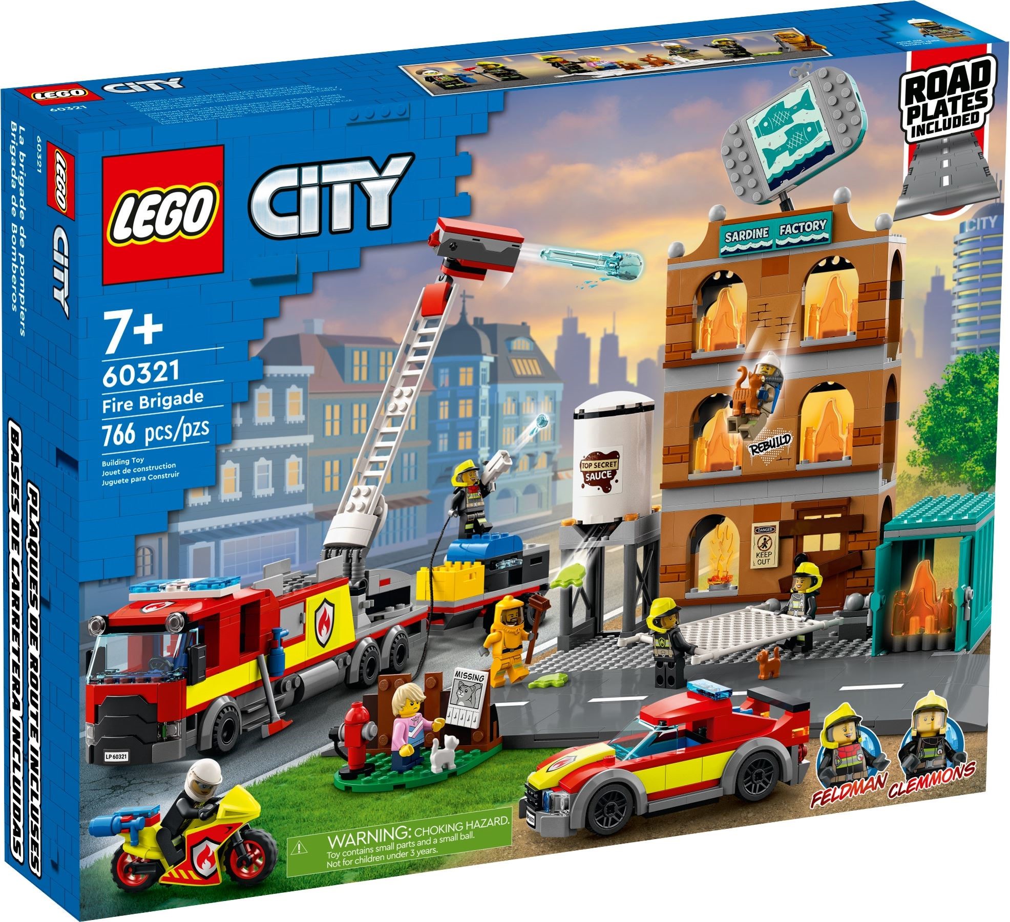 Изображение товара Конструктор LEGO City Fire Пожарная команда 60321 1153 детали