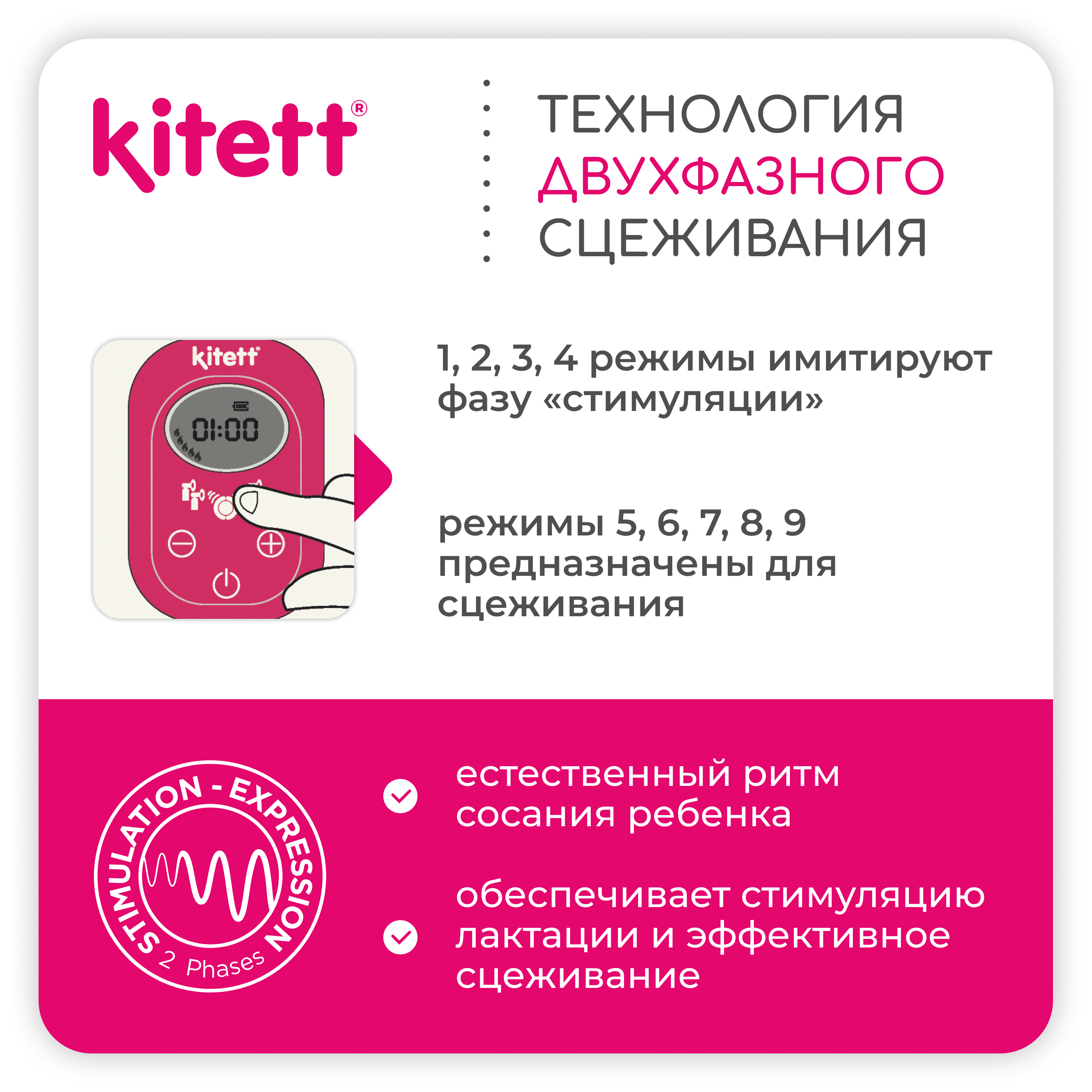 Молокоотсос электрический KITETT DUO - фото 3