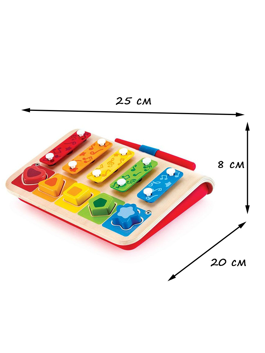 Игрушка музыкальная Hape Сортер ксилофон - фото 6