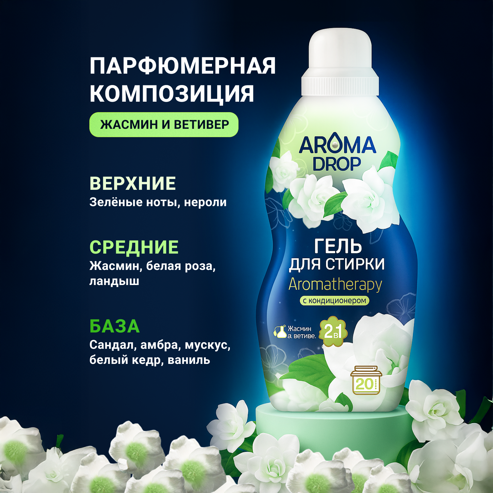 Гель для стирки AROMA DROP 5 л - фото 3
