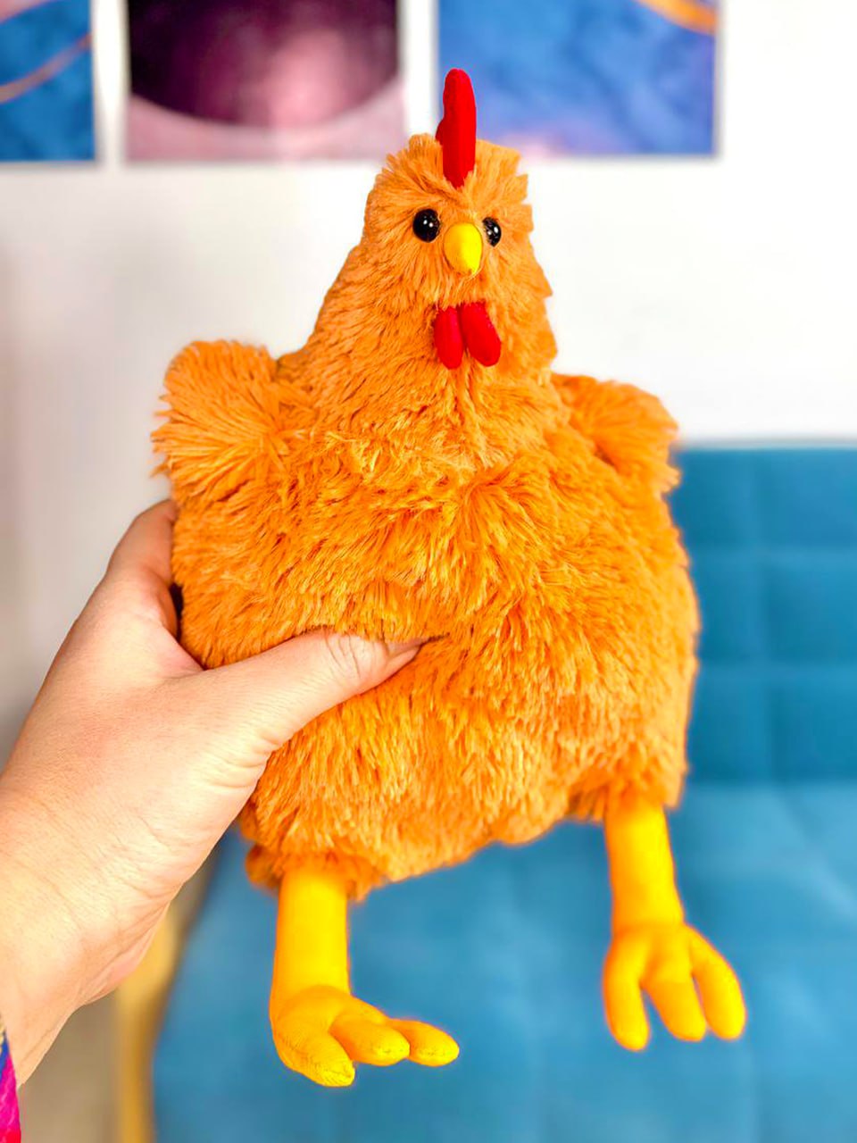 Мягкая игрушка реалистичная UDiViSH Курица 23 см - фото 1