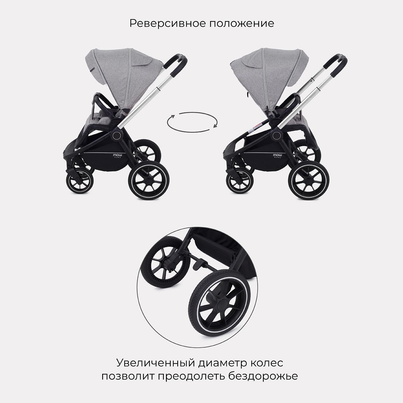 Коляска 2в1 MOWbaby Zoom - фото 12