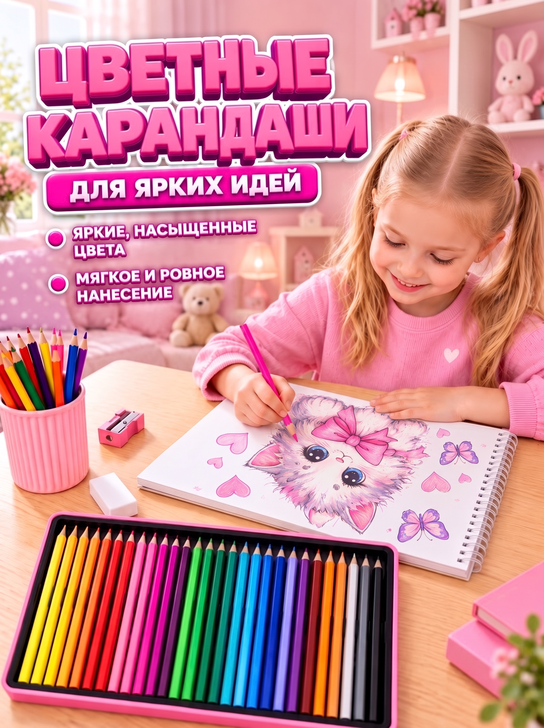 Набор для рисования LABI Девочка принцесса 147 шт. - фото 5