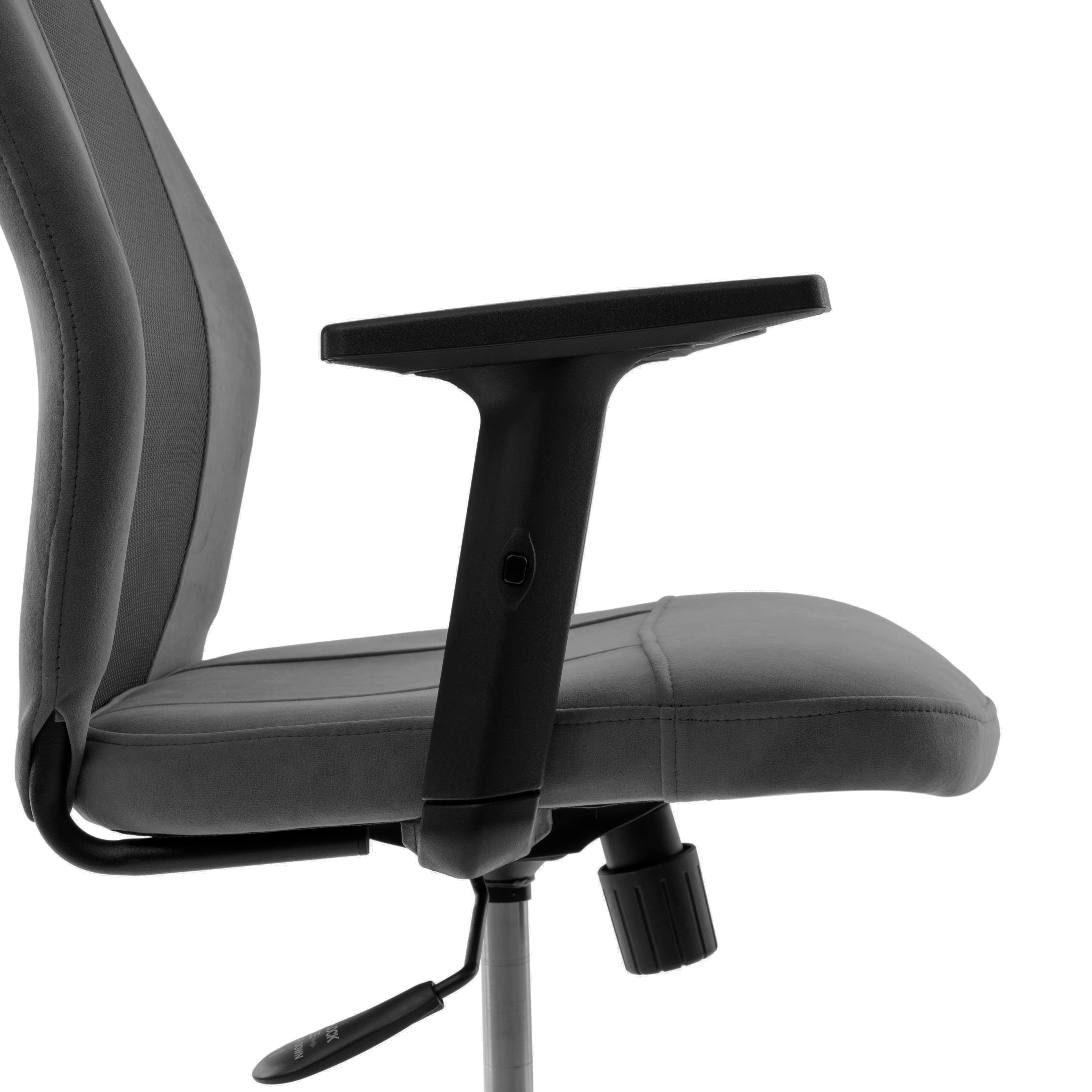 Компьютерное кресло TETCHAIR флок/ткань серый - фото 11