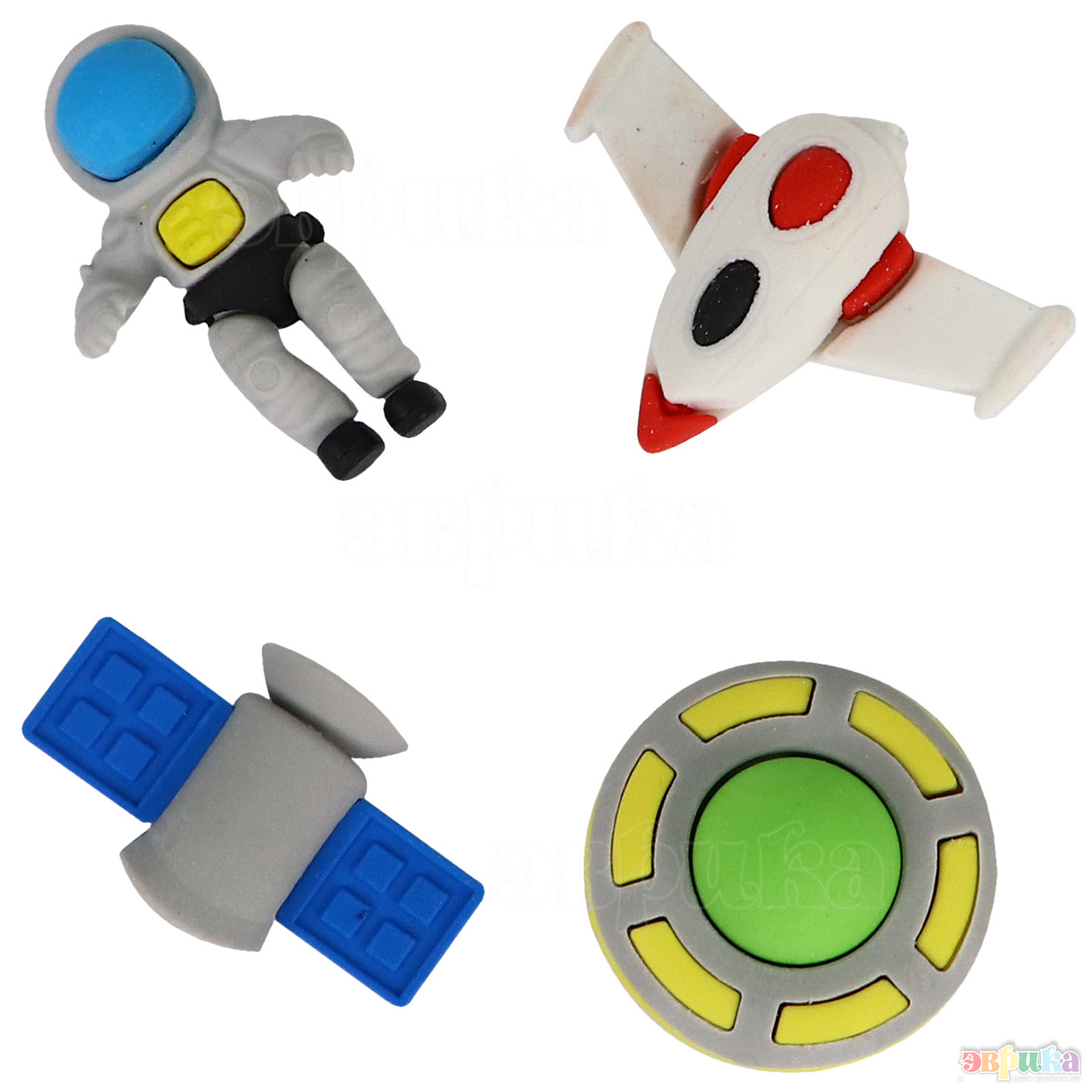 Ластик ЭВРИКА Набор Космический №2 1 шт. - фото 2