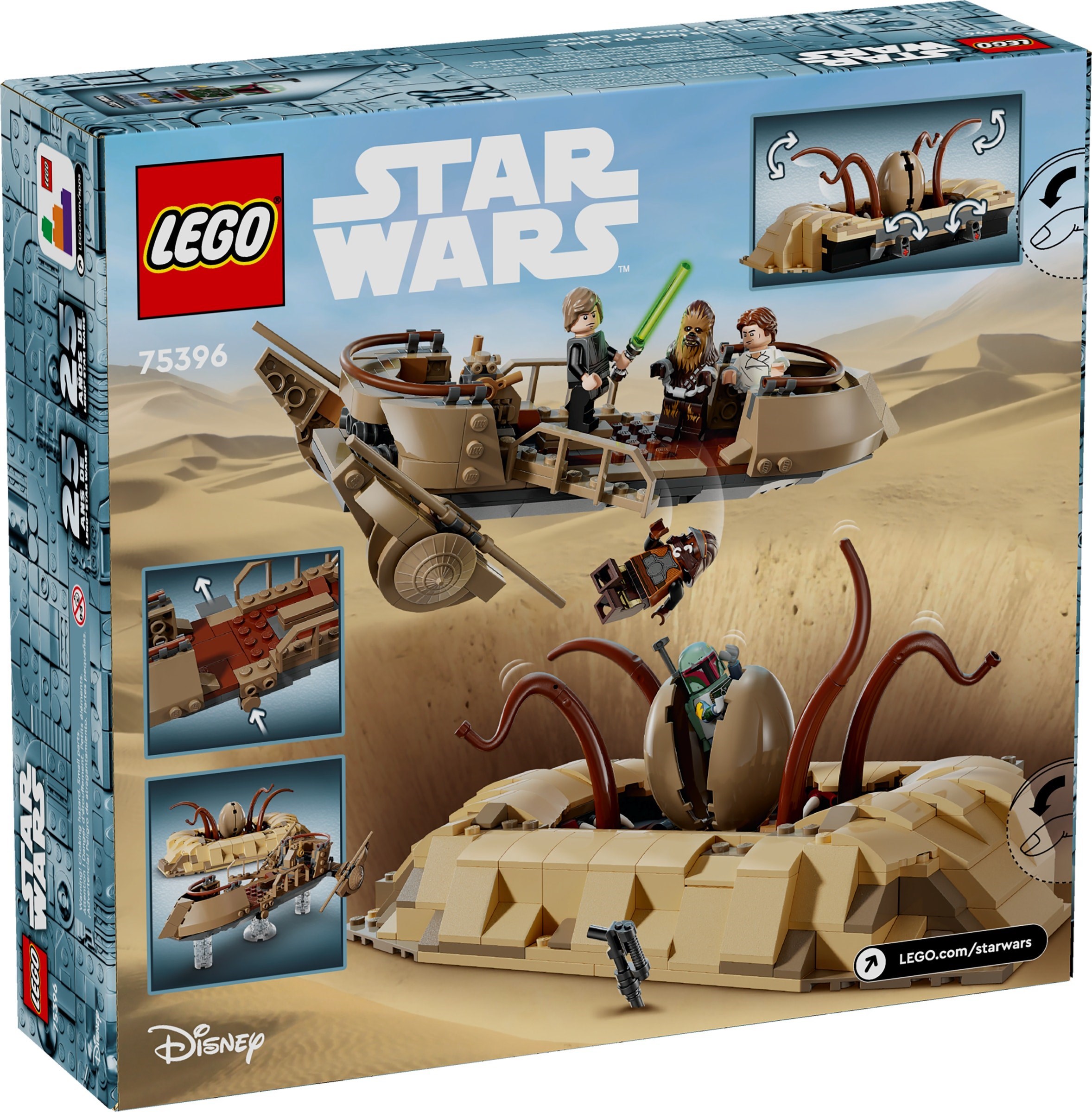 Изображение товара Конструктор LEGO Star Wars Пустынный скиф и яма Сарлакк 559 деталей Изображение товара Конструктор LEGO Star Wars Пустынный скиф и яма Сарлакк 559 деталей