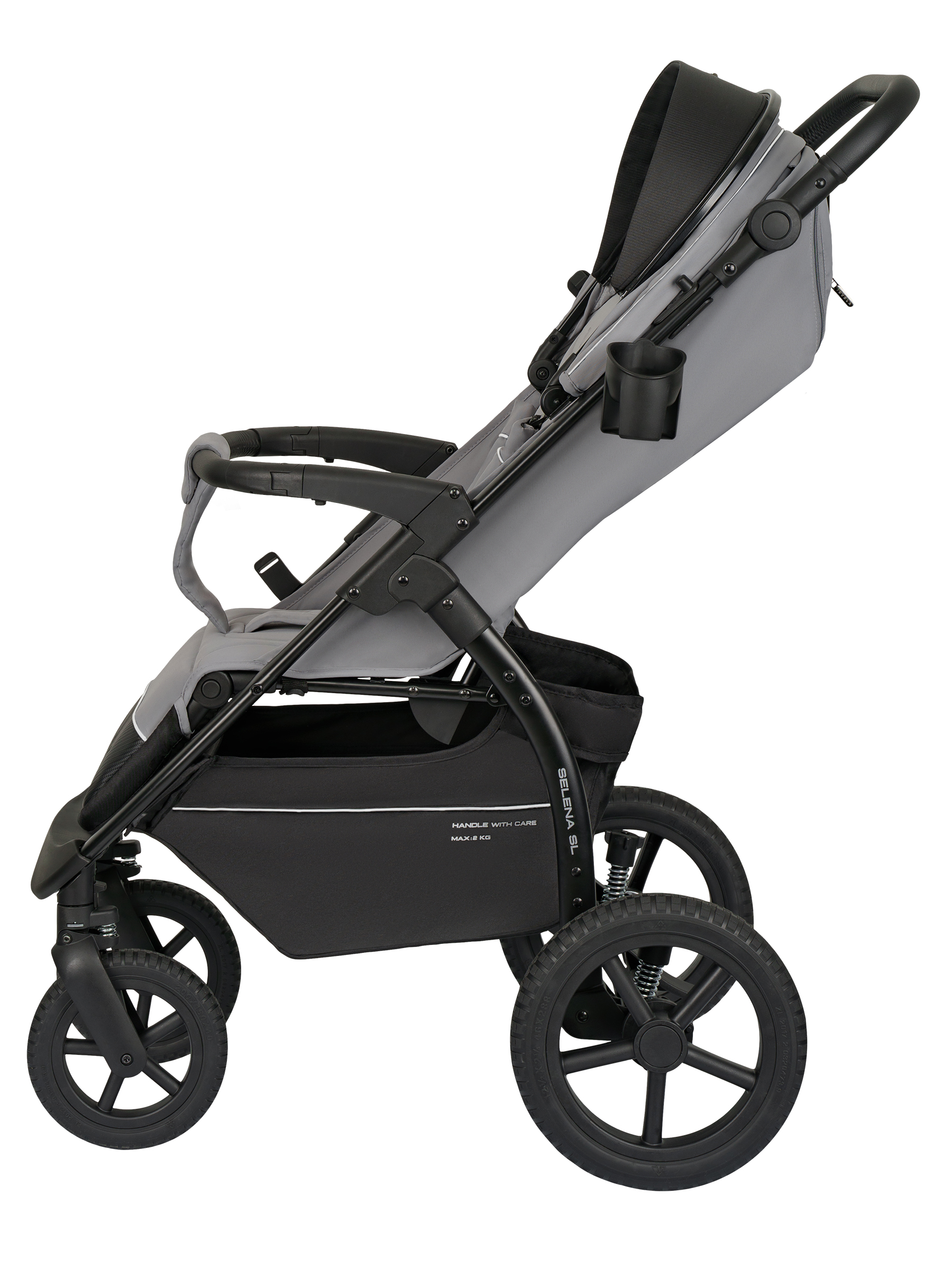 Коляска прогулочная JOVOLA Selena SL, всесезонная серый - фото 22