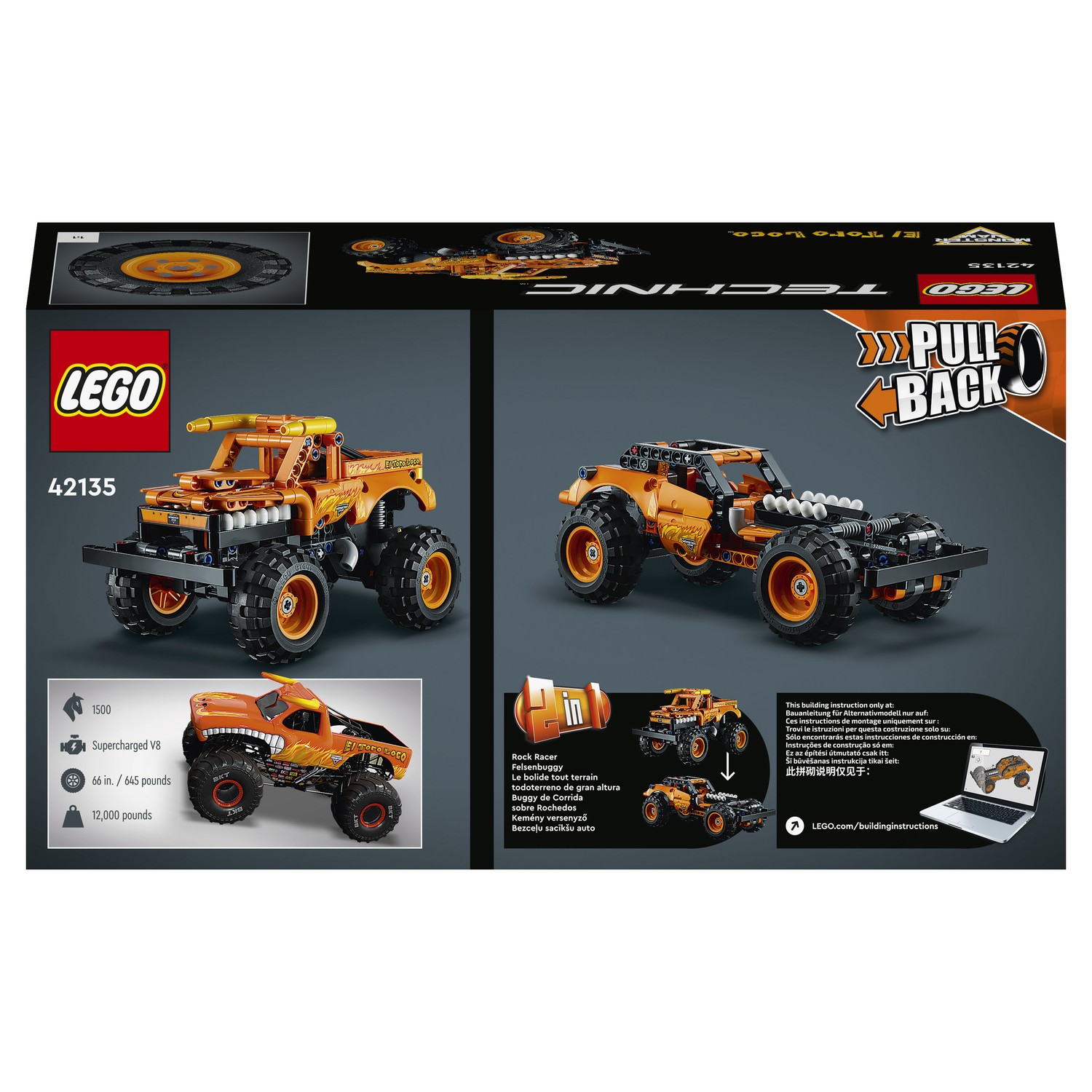Конструктор LEGO Technic Monster Jam El Toro Loco 247 дет. - фото 3
