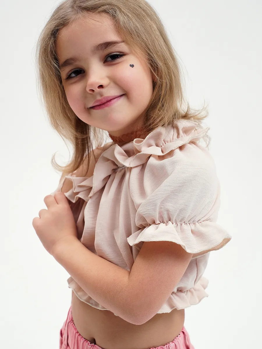 Топ RuStyle Топ-рюшк-однот-беж - фото 11