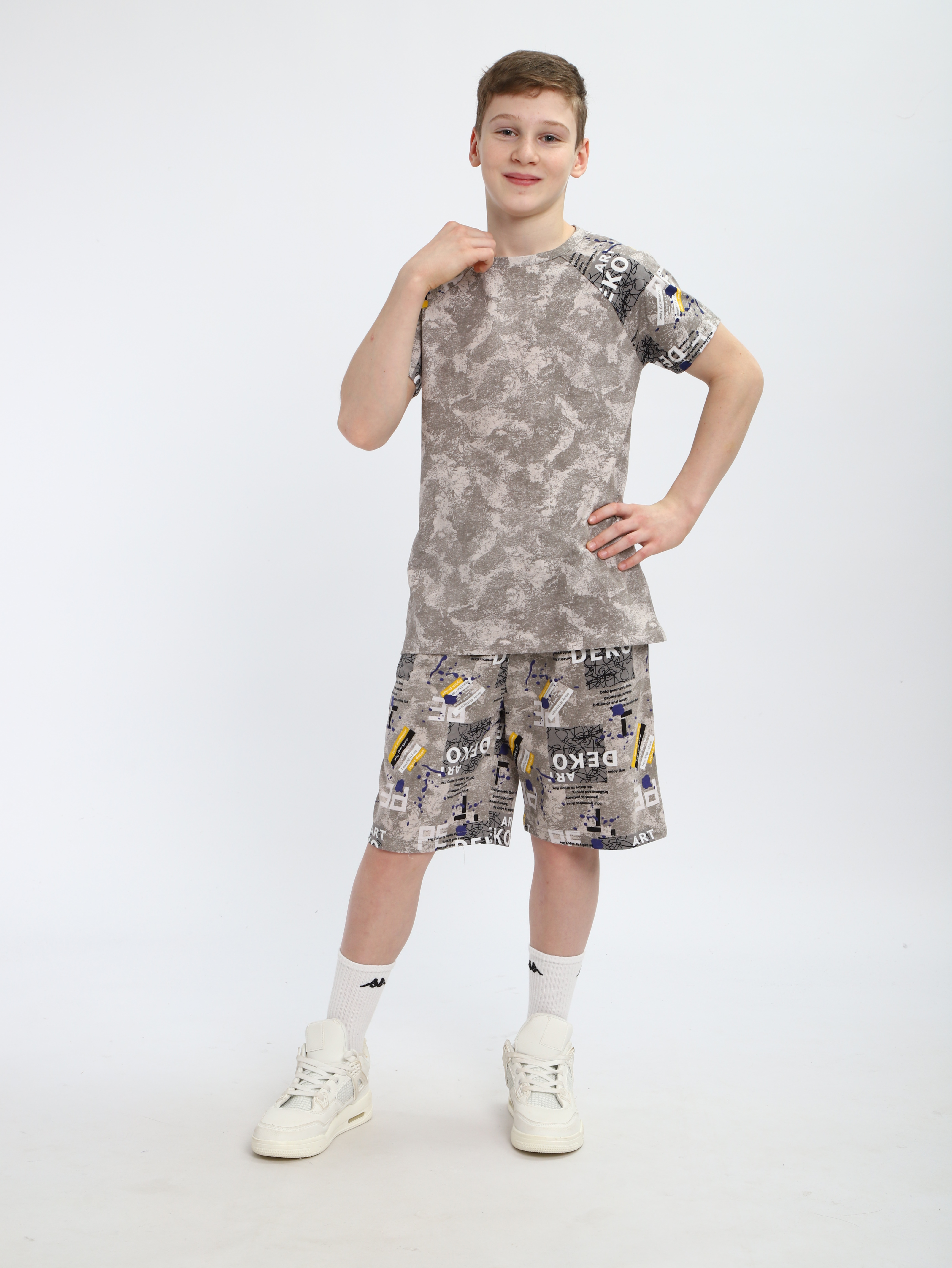 Костюм ЛАДОШКИ Комплект Андрей светло-серый - фото 4