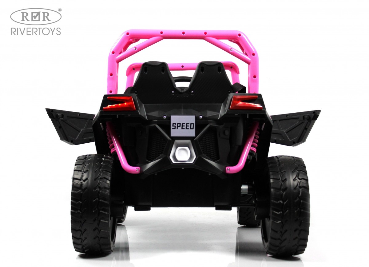 Электромобиль RIVERTOYS F888FF-A-PINK С пультом ДУ - фото 4