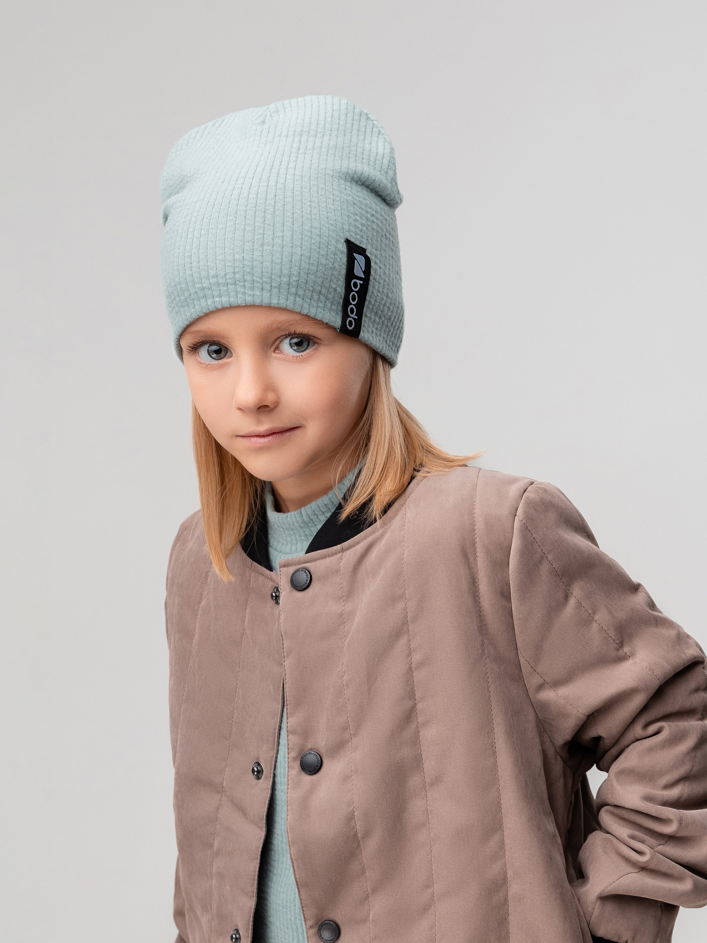 Шапка Bodo 10-423MU_пыльно-зеленый - фото 2