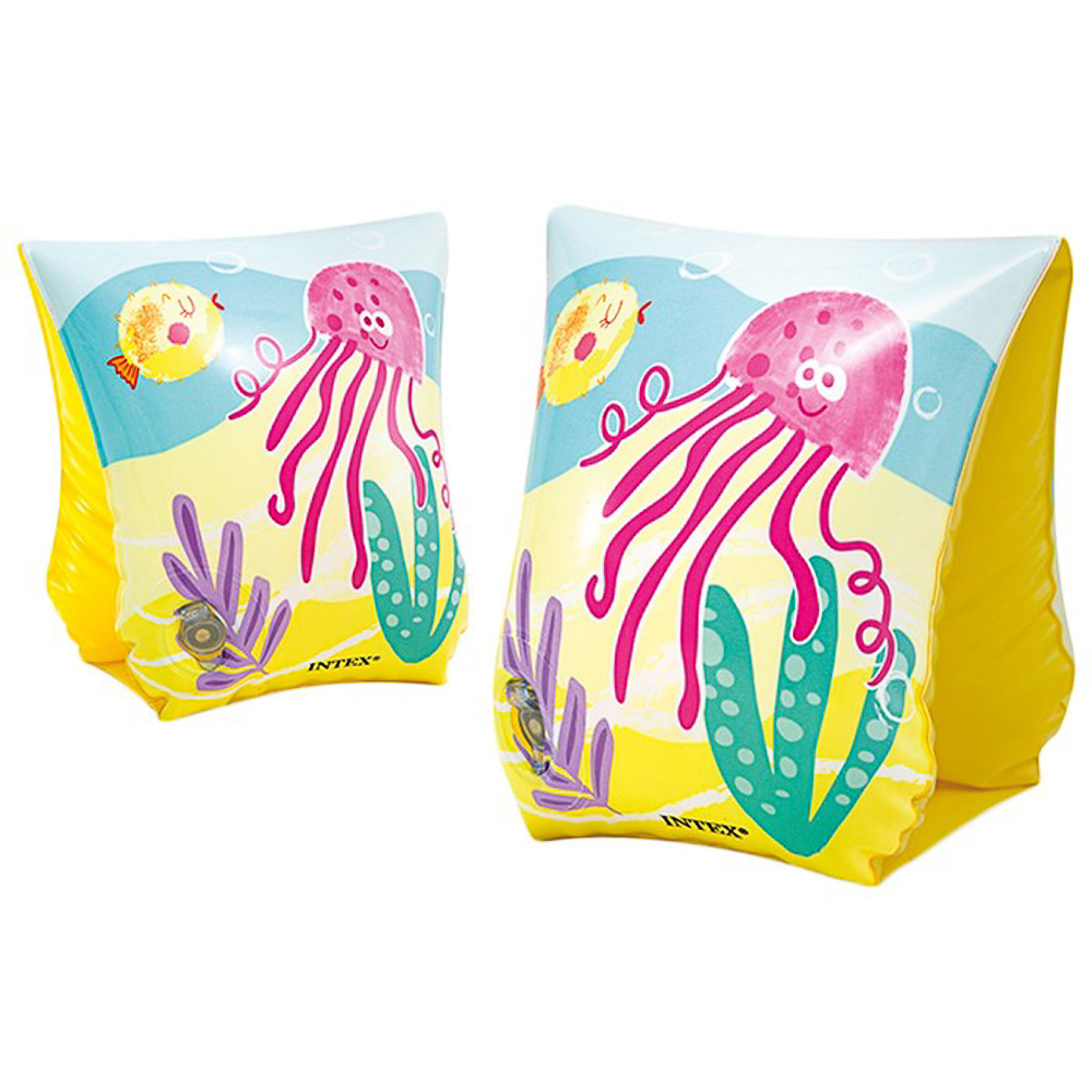 Нарукавники надувные Intex Забавные рыбки для 3-6 лет - фото 1