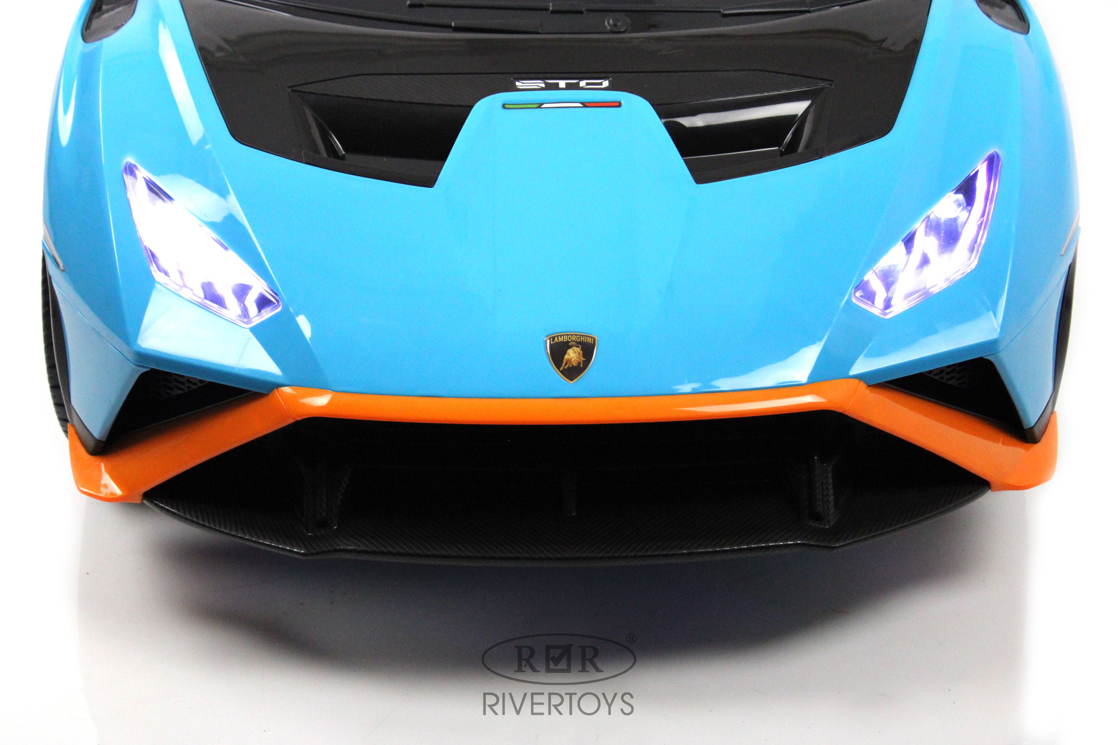 Электромобиль RIVERTOYS Lamborghini E888EE-BLUE С пультом ДУ - фото 4