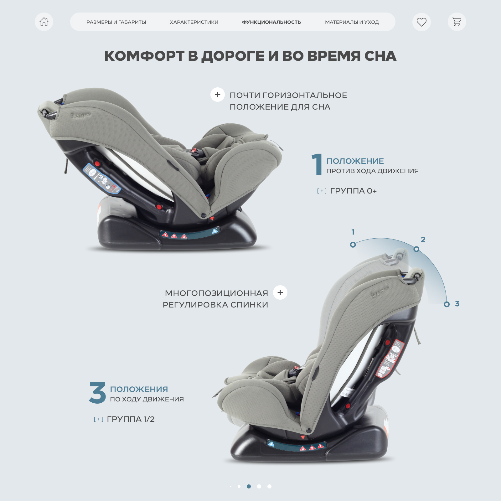 Автокресло Rant Basic Rally next 0+/1/2 (0-25 кг) зеленый - фото 6