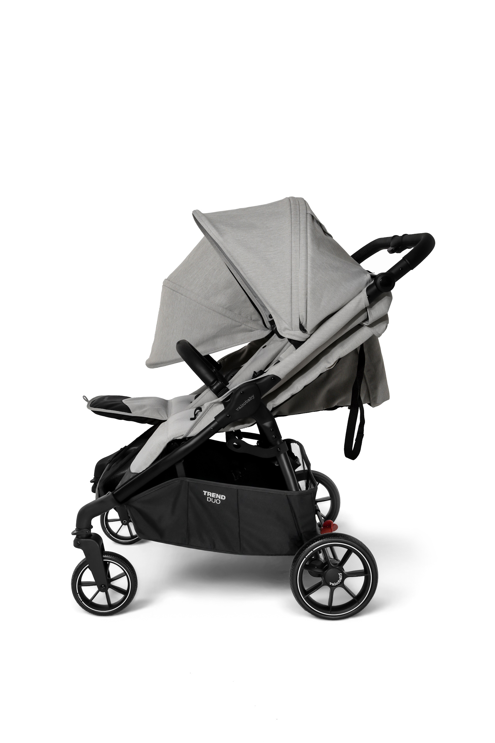 Коляска прогулочная для двойни Valco baby Snap Duo серый - фото 11