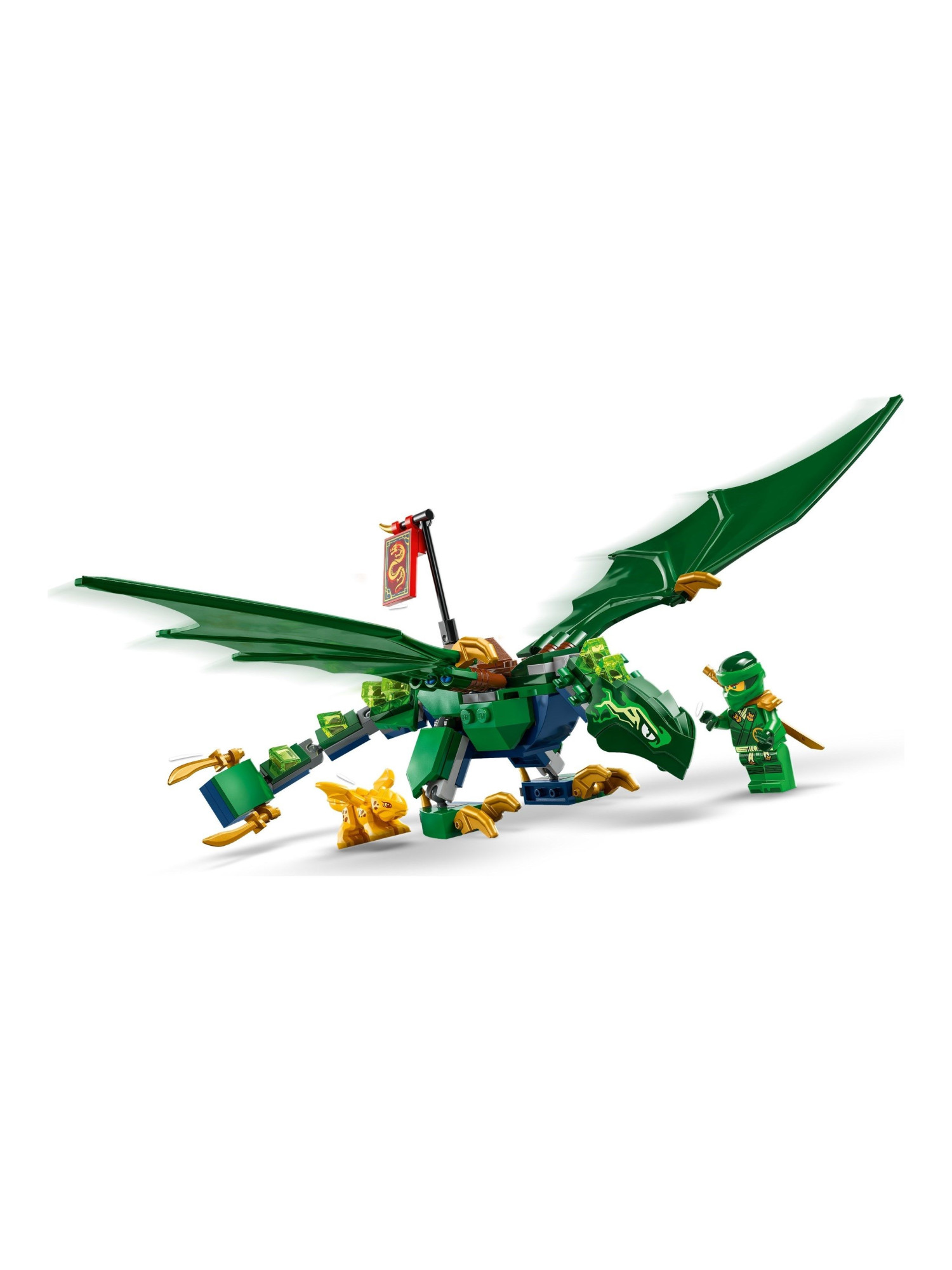 Конструктор LEGO NINJAGO Зелёный дракон Ллойда 128 дет. - фото 3