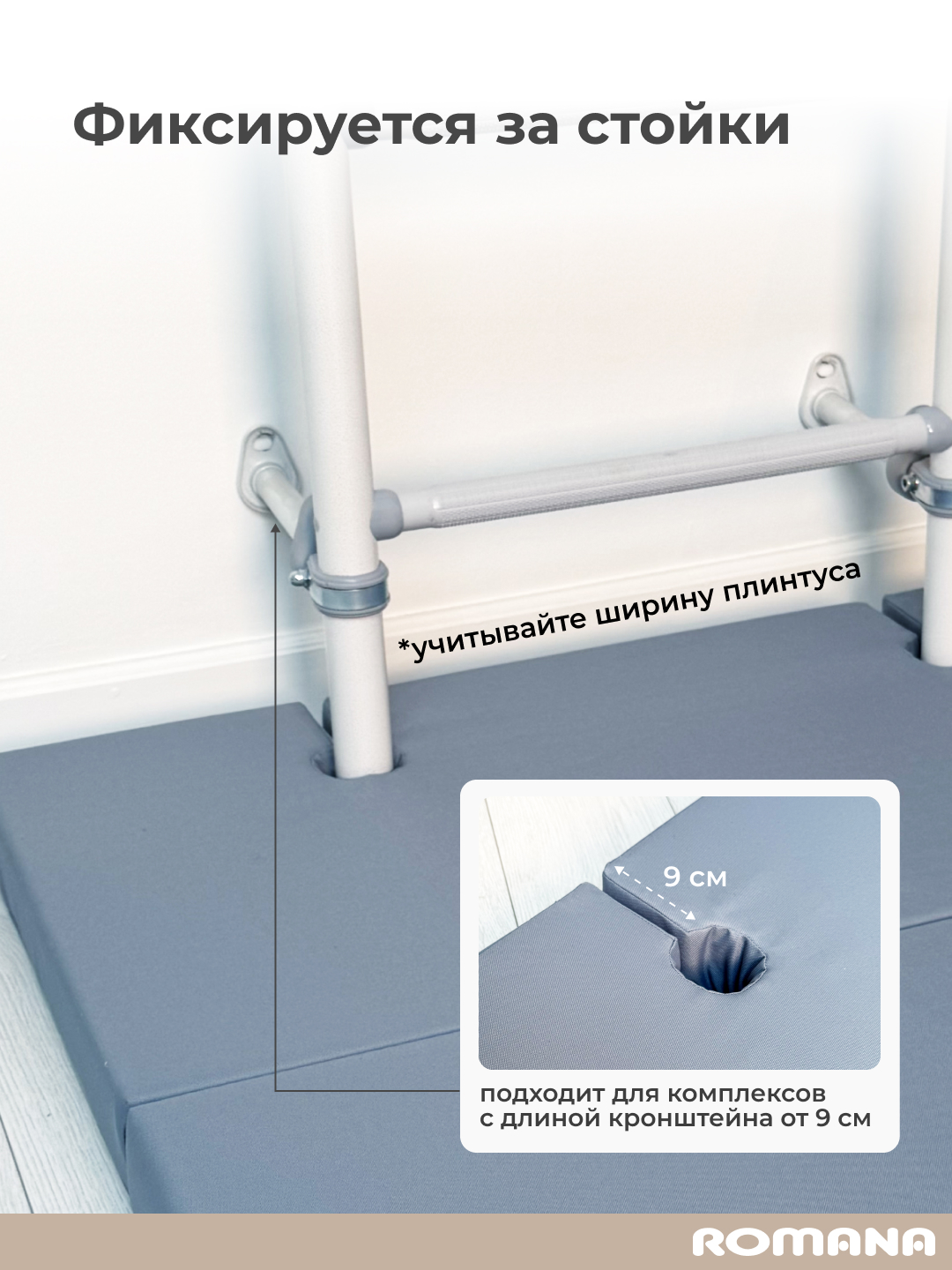 Мягкий щит мат ROMANA двойной - фото 2