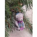 Украшение ёлочное Магия праздника ручной работы Мишка 11 см 3 шт