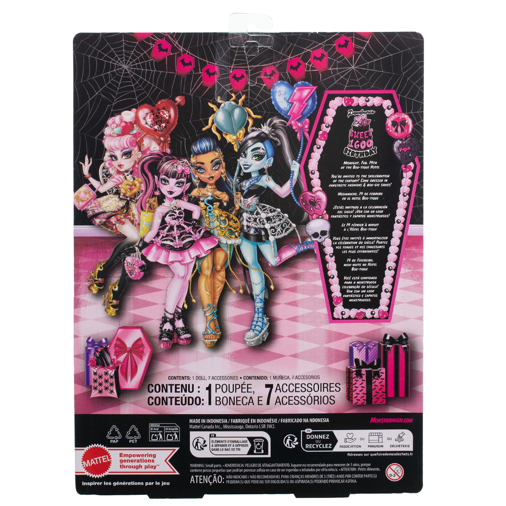 Кукла модельная Monster High Scary Sweet Birthday Frankie JBG75 JBG75 - фото 11