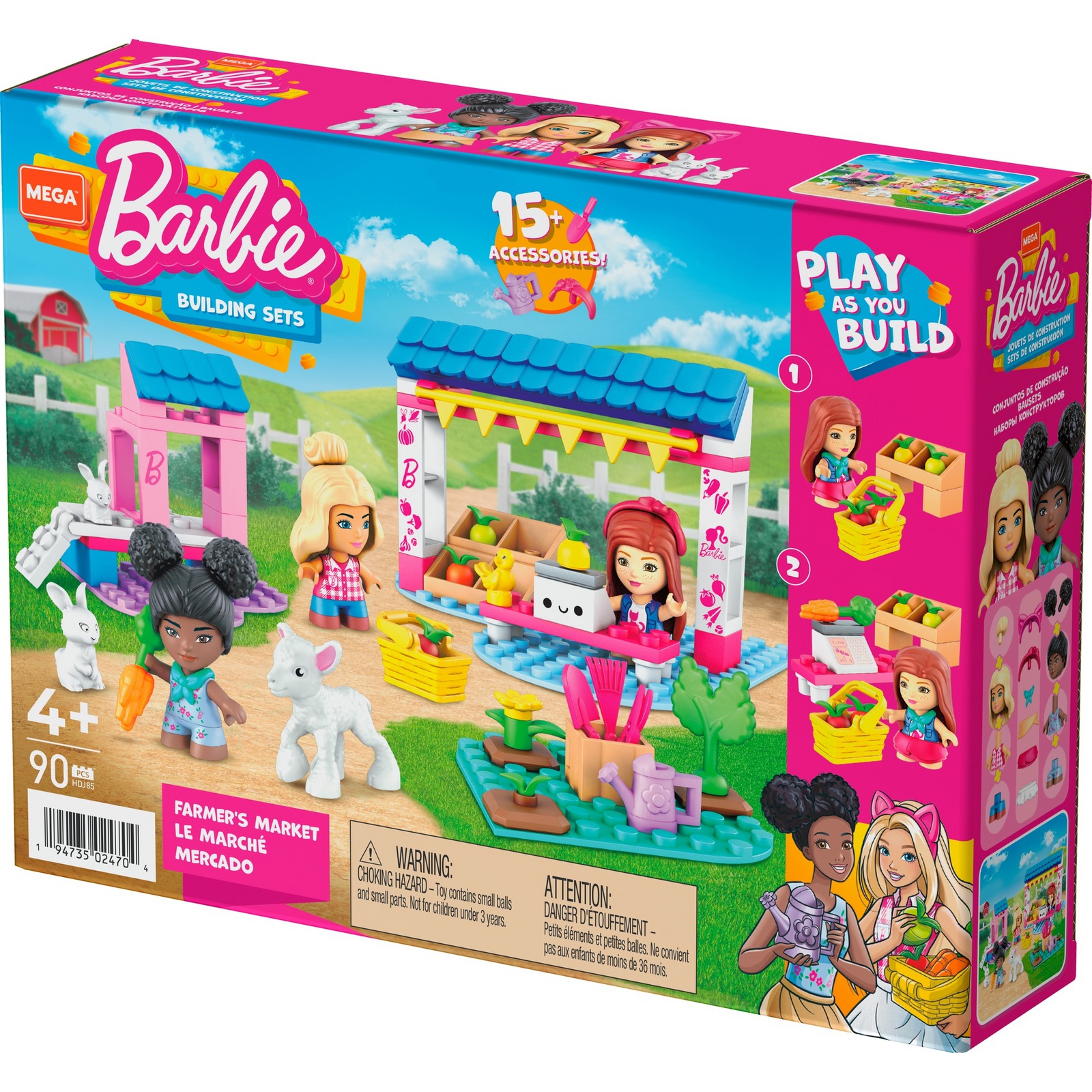 Конструктор Mega Construx Barbie Фермерский рынок 90 дет. - фото 3