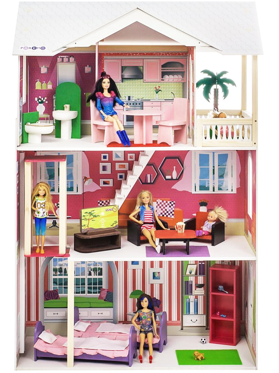 Домик для кукол PAREMO 121 см с мебелью PD318-15 - фото 13