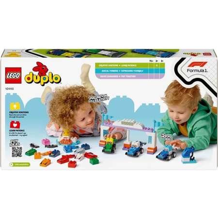 Конструктор LEGO DUPLO Гоночные автомобили Формулы блочный