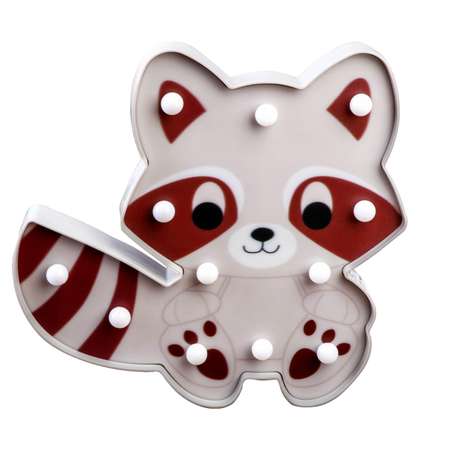 Ночник-светильник MINI-TOYS «Енотик» 12*LED лампочек