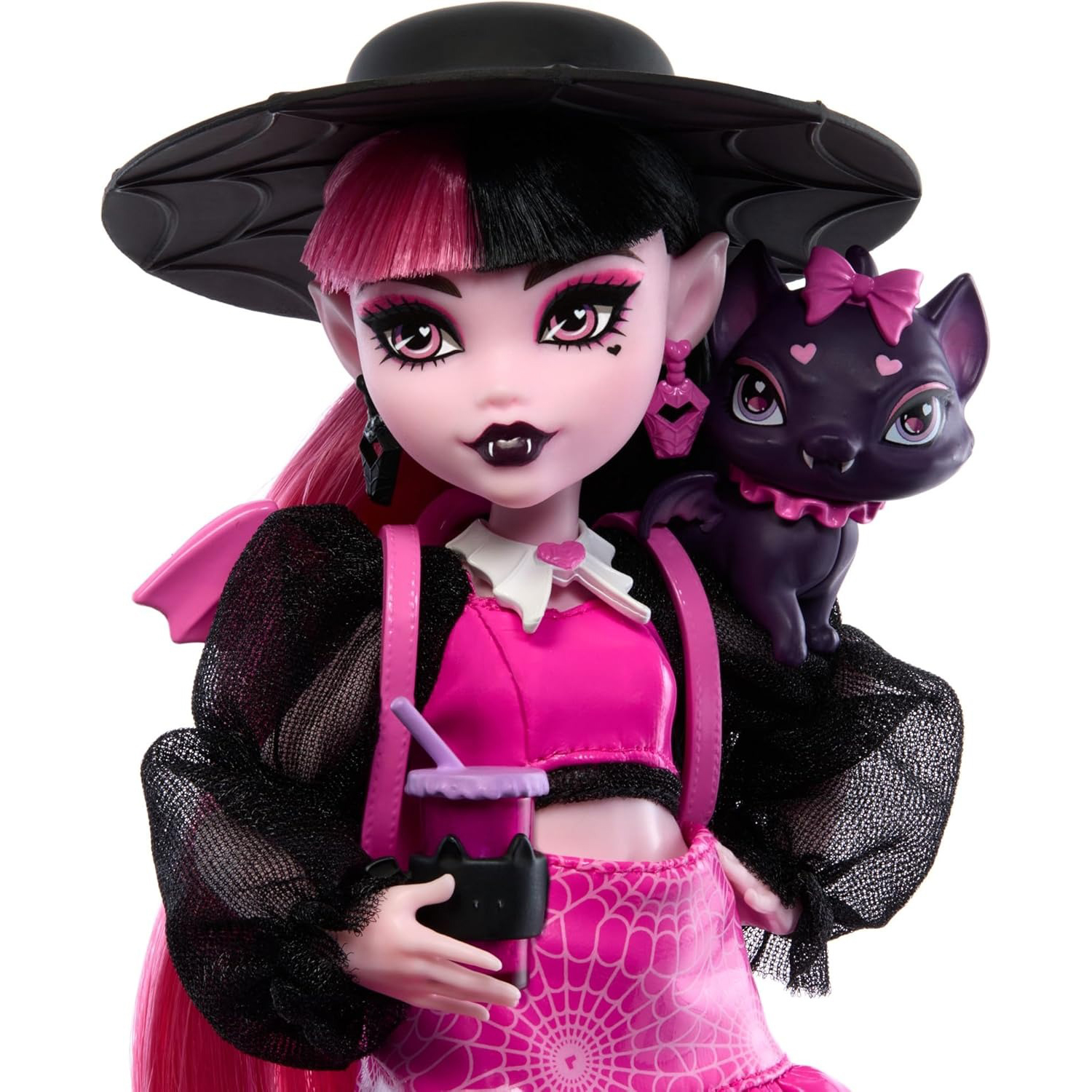 Кукла модельная Monster High Дракулаура со шляпой HRP64 - фото 5