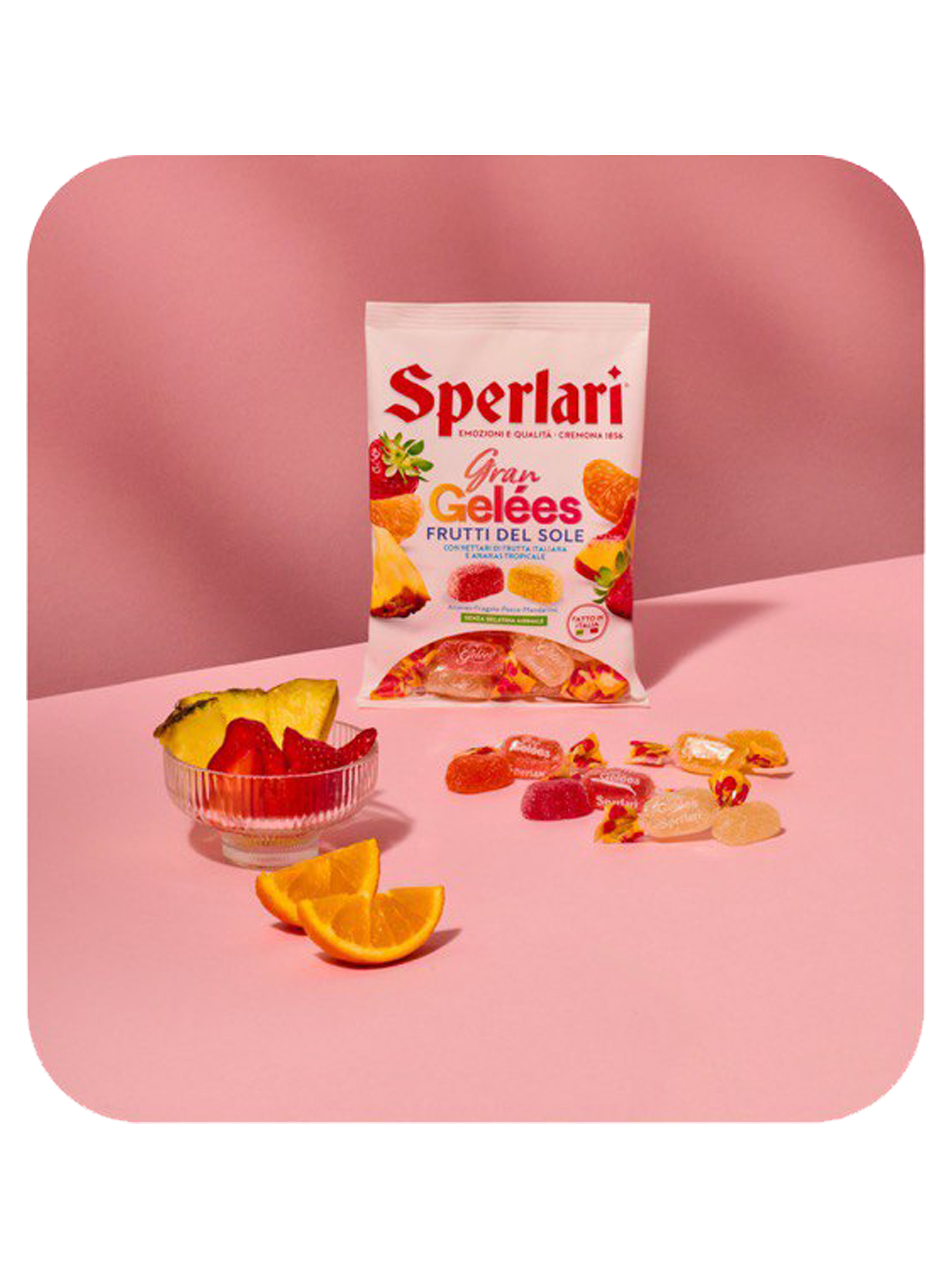 Мармелад Sperlari персик-мандарин-клубника-ананас - фото 3