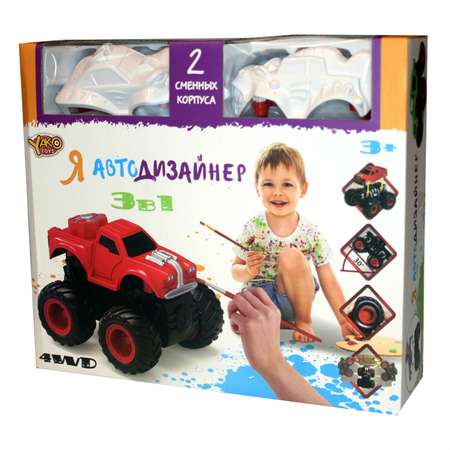 Игровой набор Yako Toys Я Автодизайнер 3 в 1