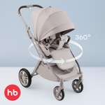Коляска прогулочная Happy Baby Luna 360 серый