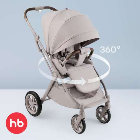 Коляска прогулочная Happy Baby Luna 360 серый
