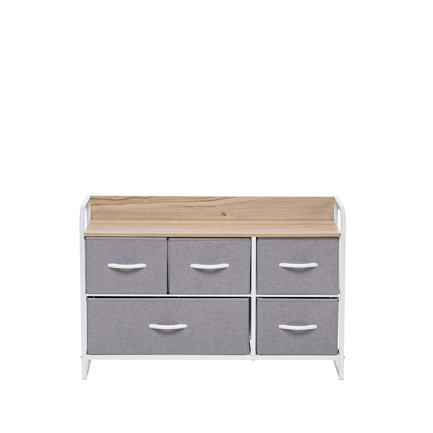 Комод Leset Ноа широкий (серый, белый) - фото 1