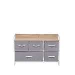 Комод Leset Ноа широкий (серый, белый)