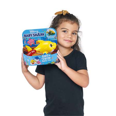 Игрушка для ванной ROBO ALIVE JUNIOR Baby Shark Желтая 25282A