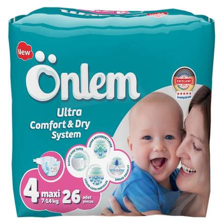 Подгузники Onlem Ultra Comfort 4 26 шт.