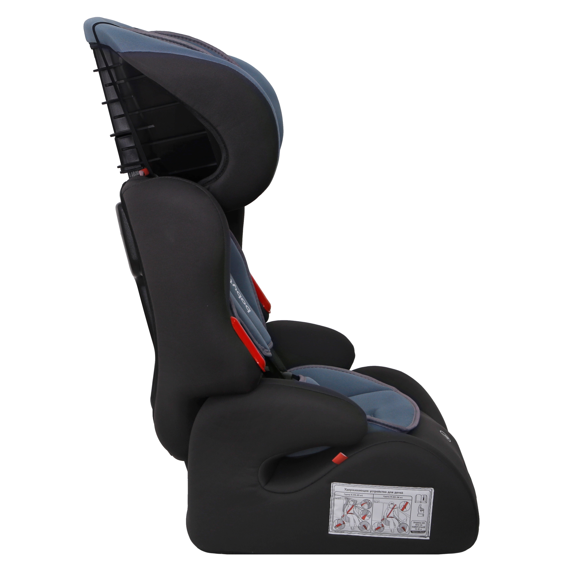 Автокресло Babyton Sirius I/II/III iceberg green 1/2/3 (9-36 кг) серый - фото 15