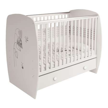 Детская кроватка Polini kids прямоугольная, без маятника (белый)