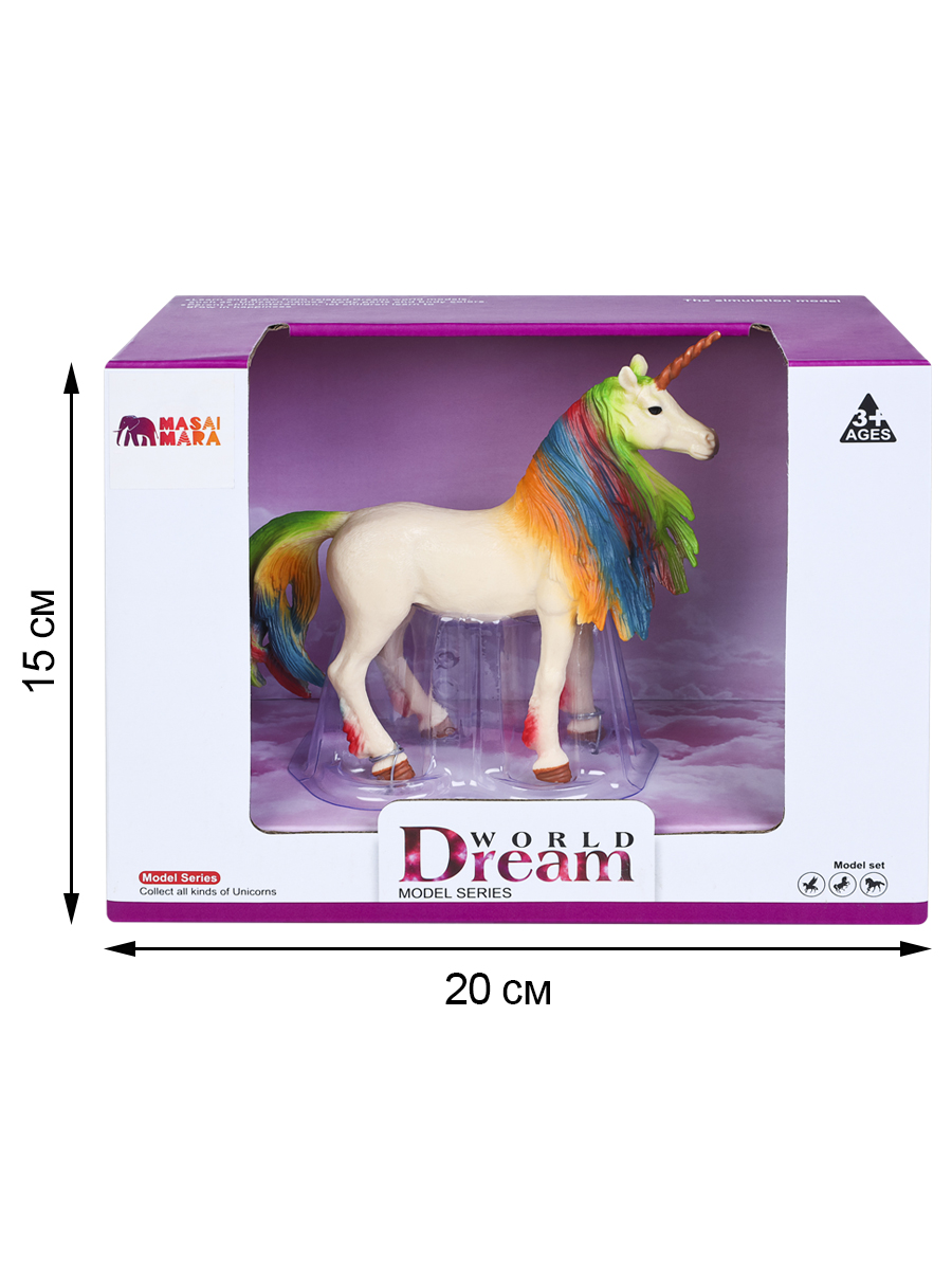 Фигурка Masai Mara Белый единорог с радужной - фото 7