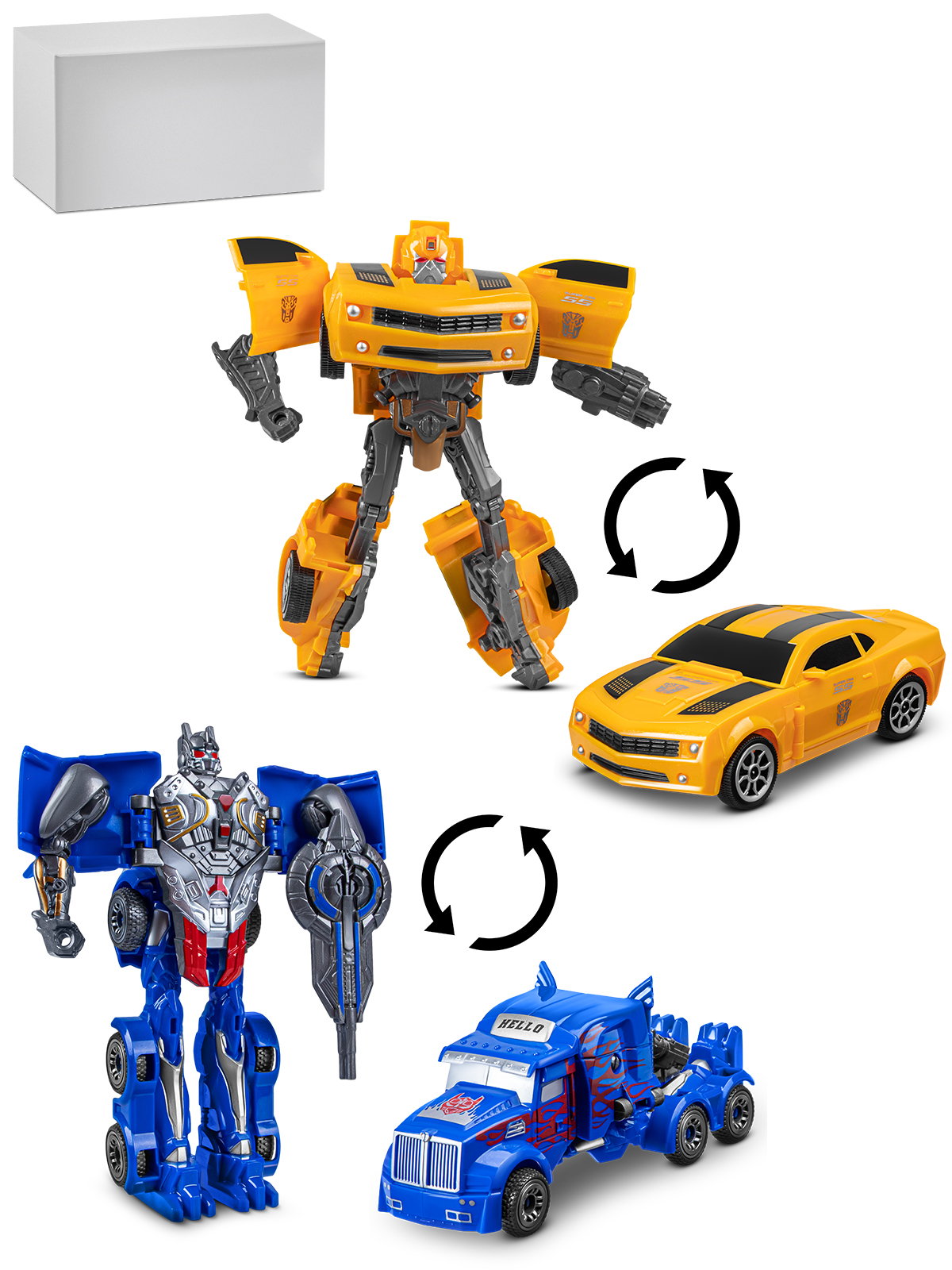 Игровой набор AUTODRIVE Роботы трансформеры Машинки - фото 12