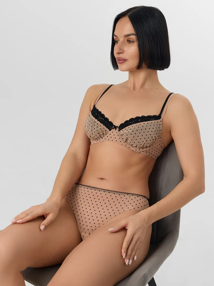 Трусы Mark Formelle (Марк Формэль) 412612/горошек на телесном - фото 5