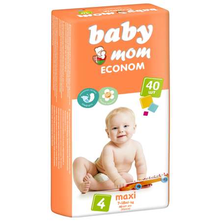 Подгузники Baby Mom ECONOM Econom 4 120 шт.