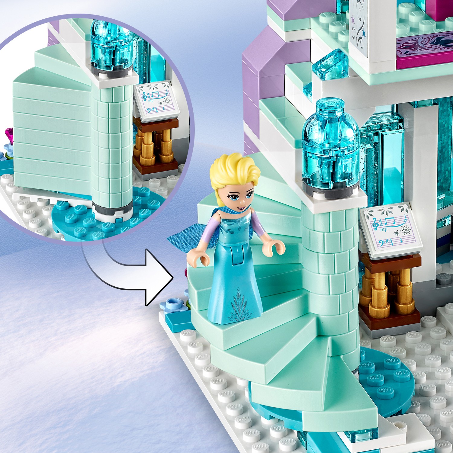 Конструктор LEGO Disney Princess Волшебный ледяной замок Эльзы 704 дет. - фото 12