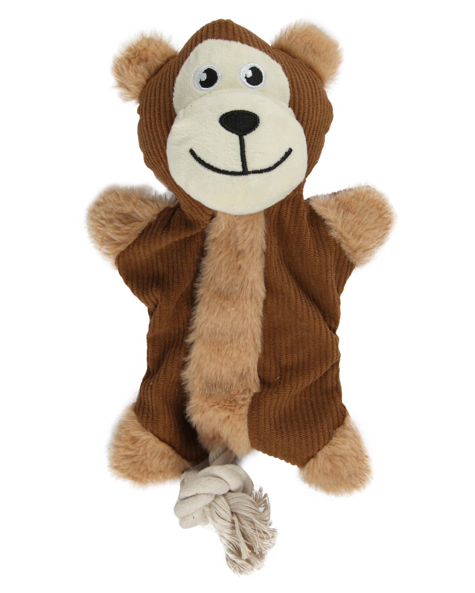 Изображение товара Barbaks Обезьянка Сабина — мягкая игралка с пищалкой для собак