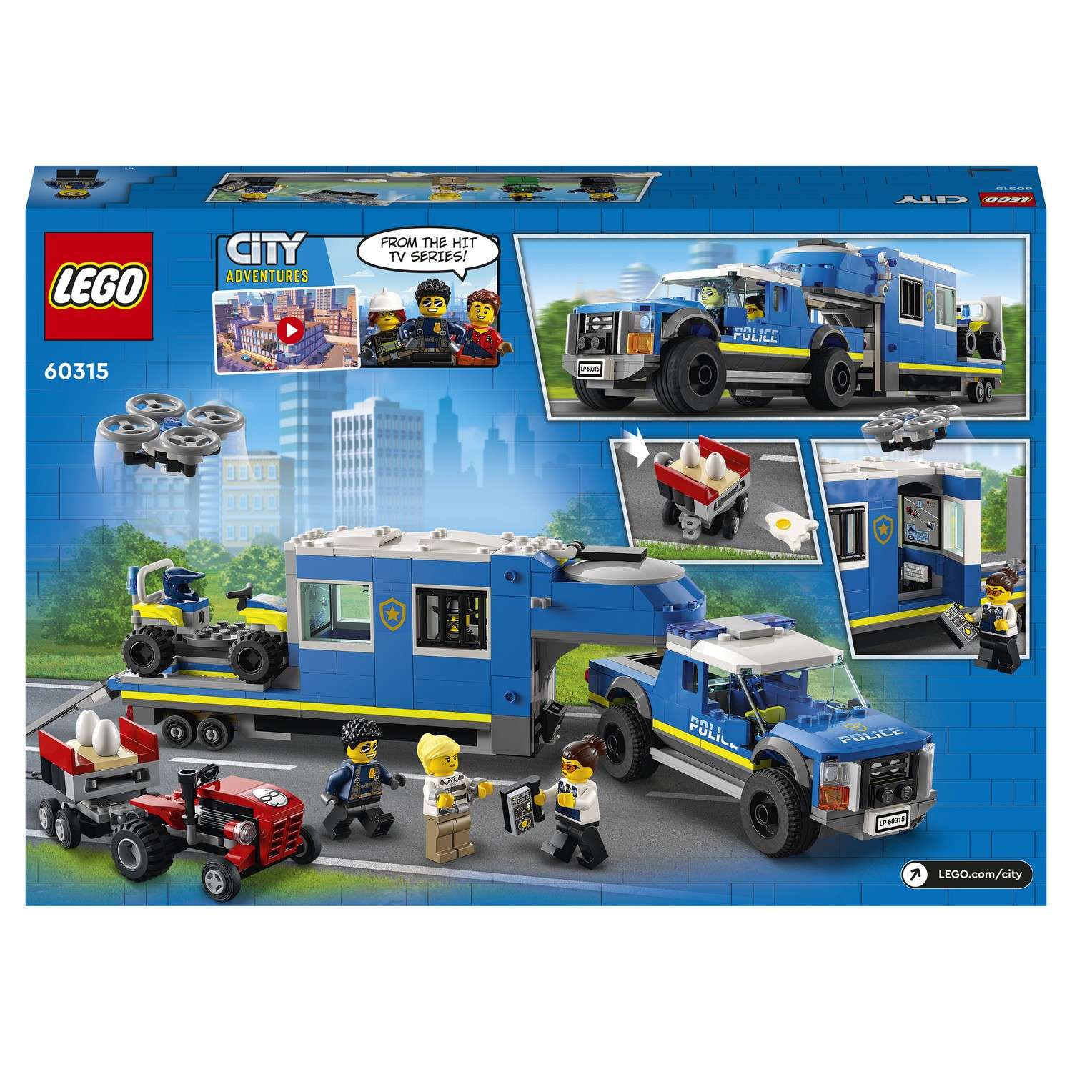 Конструктор LEGO City Police Полицейский трейлер блочный - фото 3