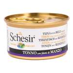 Корм влажный для кошек Schesir 85г тунец с говяжьим филе